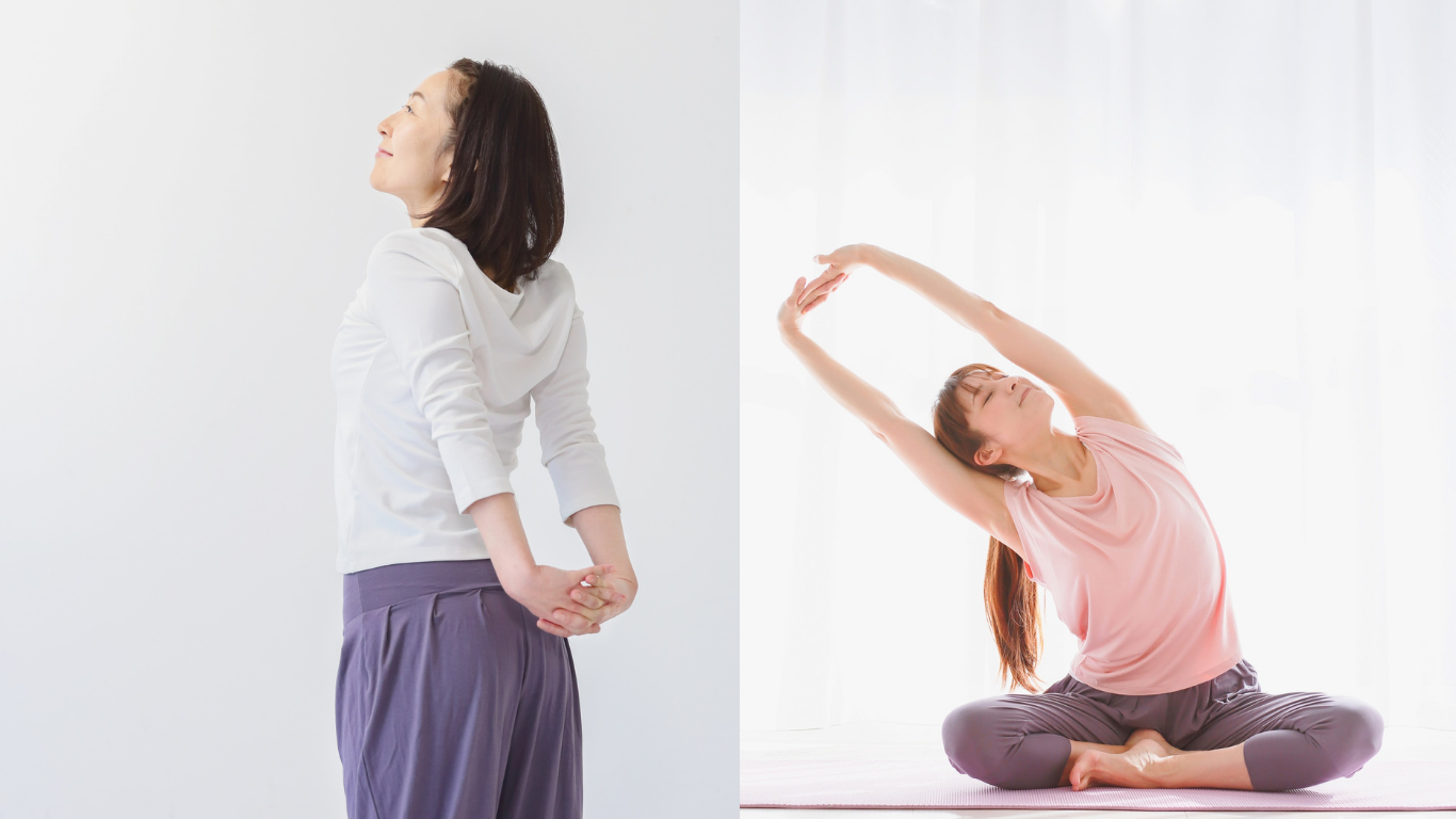肩甲骨のストレッチ法